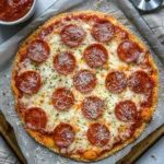 Cottage Cheese Pizza Crust Protein: High-Protein, Healthy & Delicious Alternative cottage cheese pizza crust protein Freshly baked cottage cheese pizza crust protein with pepperoni and cheese