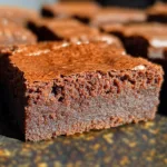 Tigernut Flour Brownies: Fudgy, Gluten-Free, and Family-Approved Tigernut Flour Brownies Close-up of a single slice of Tigernut Flour Brownie showing fudgy texture.