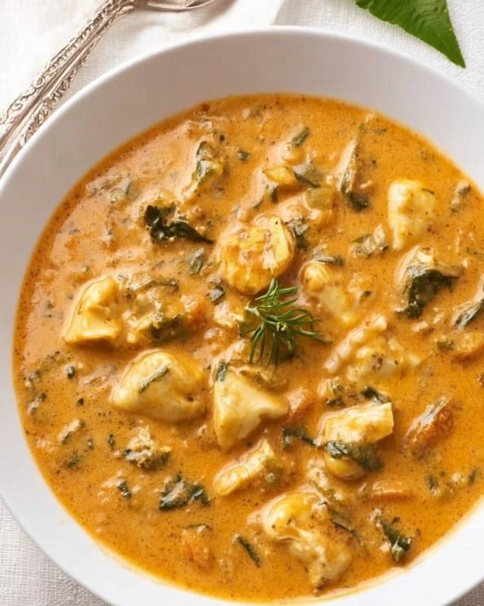 Marry Me Chicken Soup chicken soup Bowl of Marry Me Chicken Soup garnished with herbs and spices