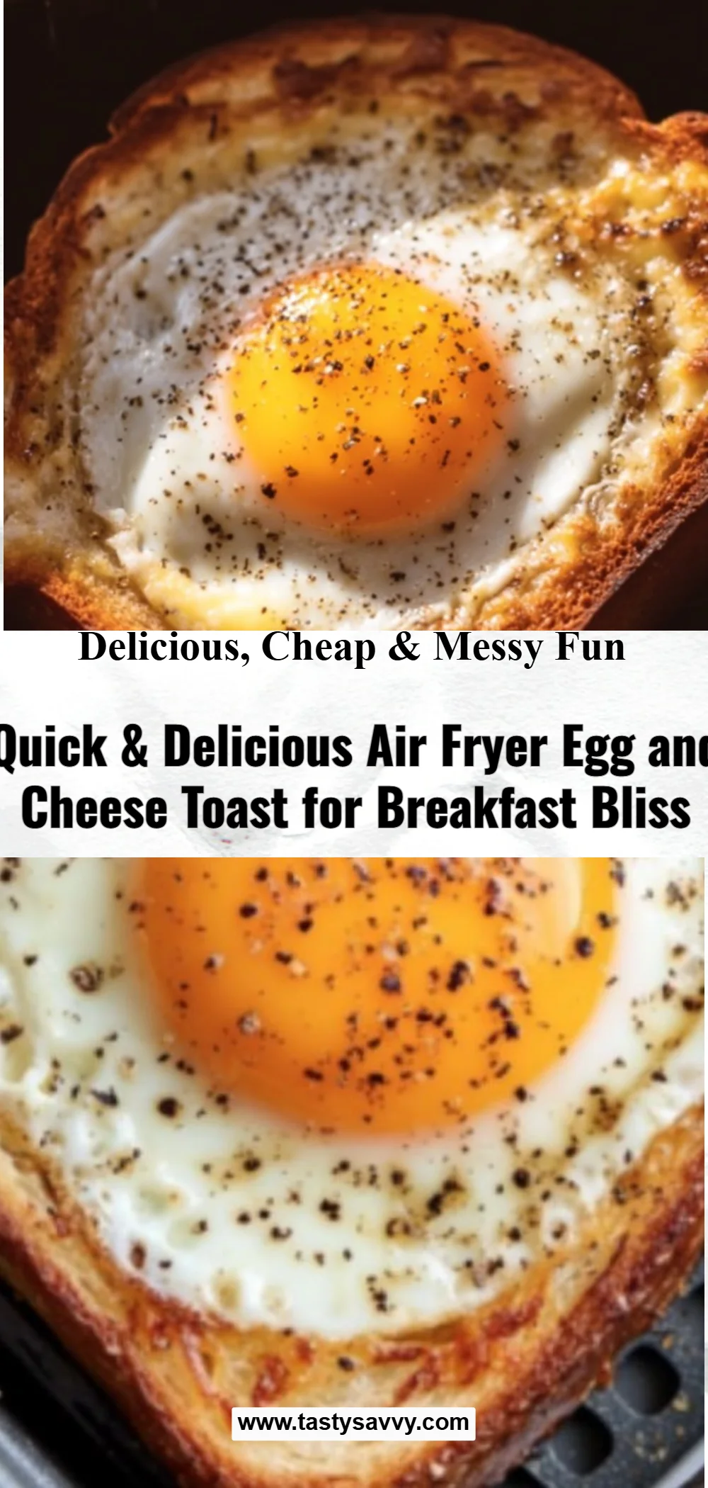 Air Fryer Egg and Cheese Toast egg and cheese toast Air Fryer Egg and Cheese Toast