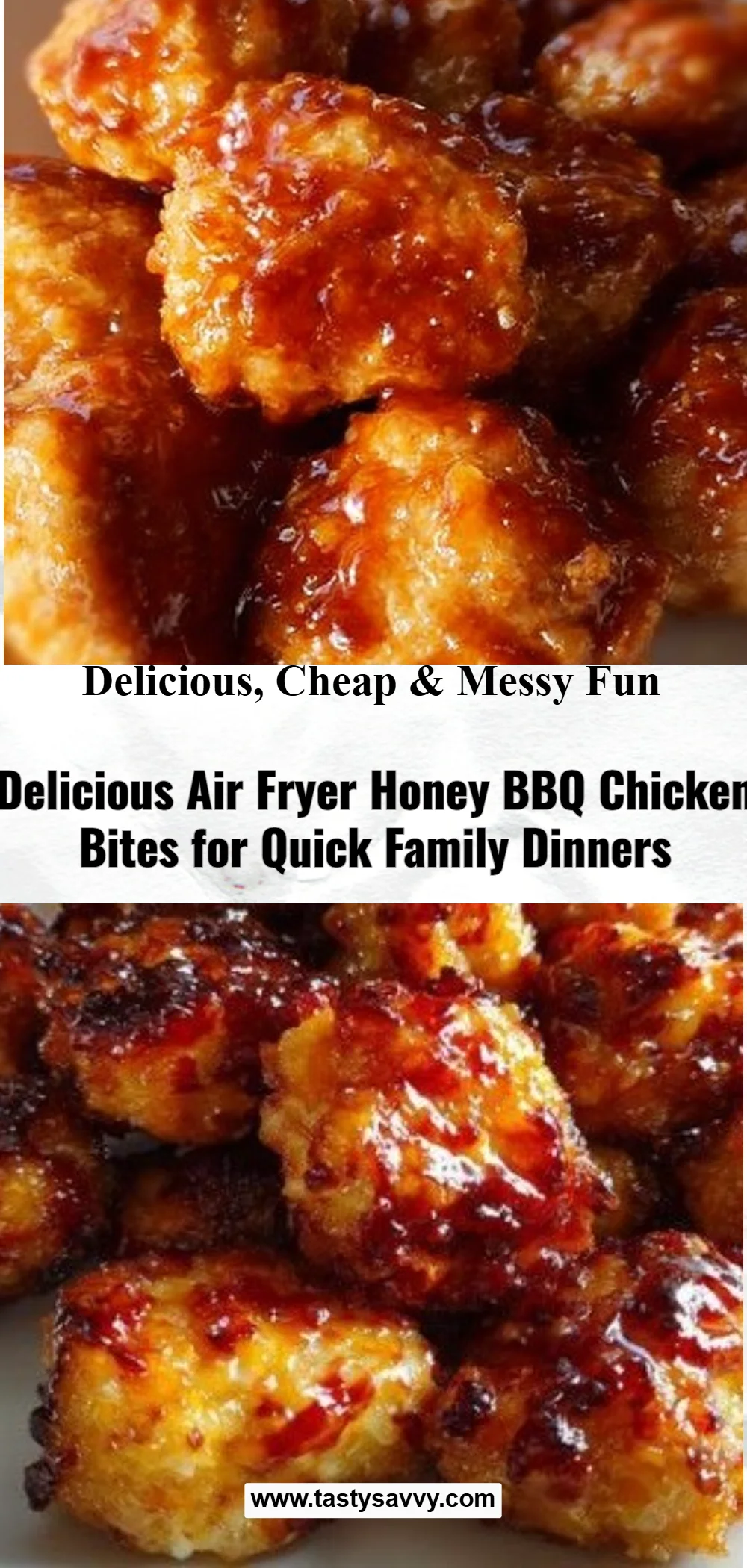 Air Fryer Honey BBQ Chicken Bites