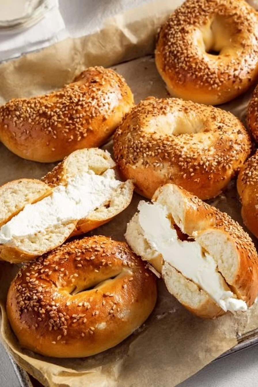 Air Fryer Protein Bagels protein bagels Homemade air fryer protein bagels, perfect for a healthy snack or breakfast.