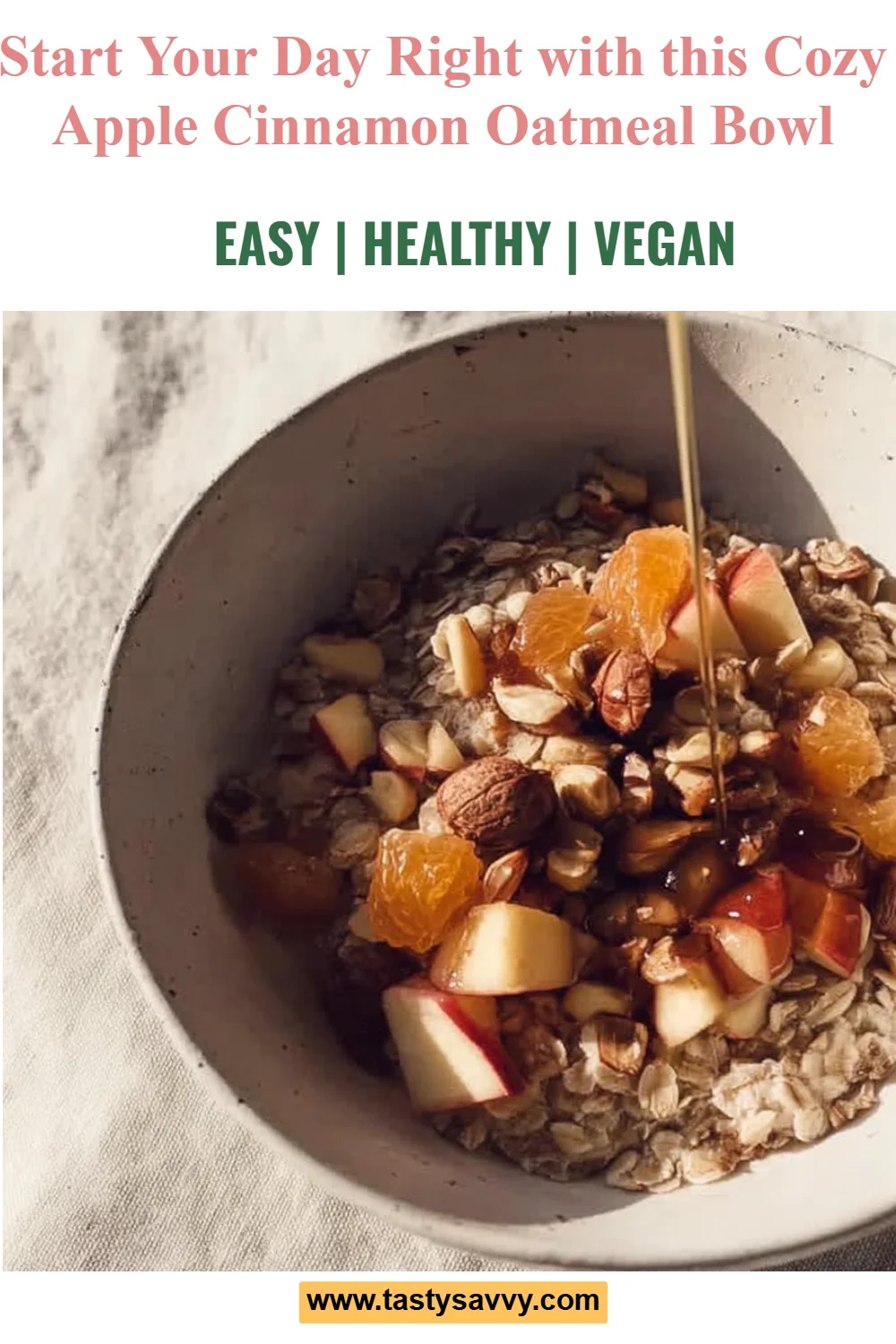 Apple Cinnamon Oatmeal Bowl