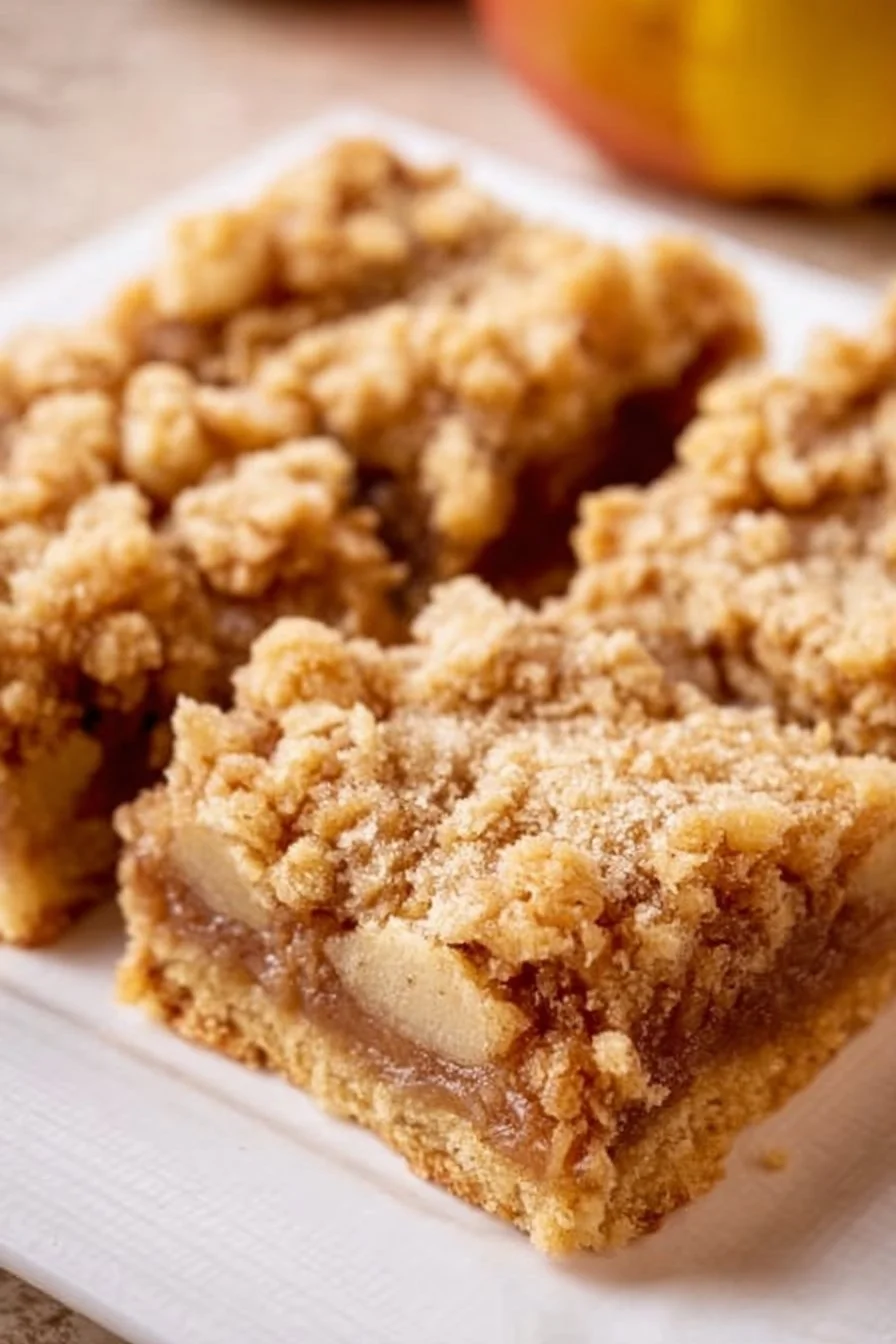 Delicious homemade Apple Pie Bars with a golden crust and spiced apple filling