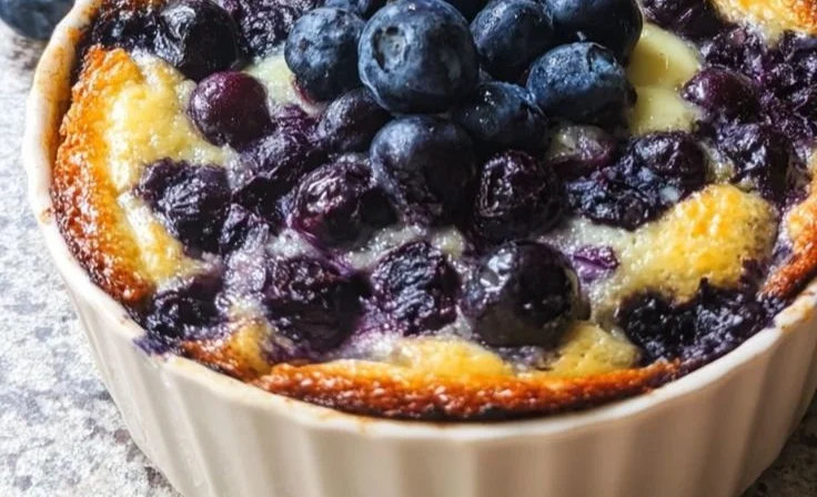 Baked Blueberry Cottage Cheese Bowls