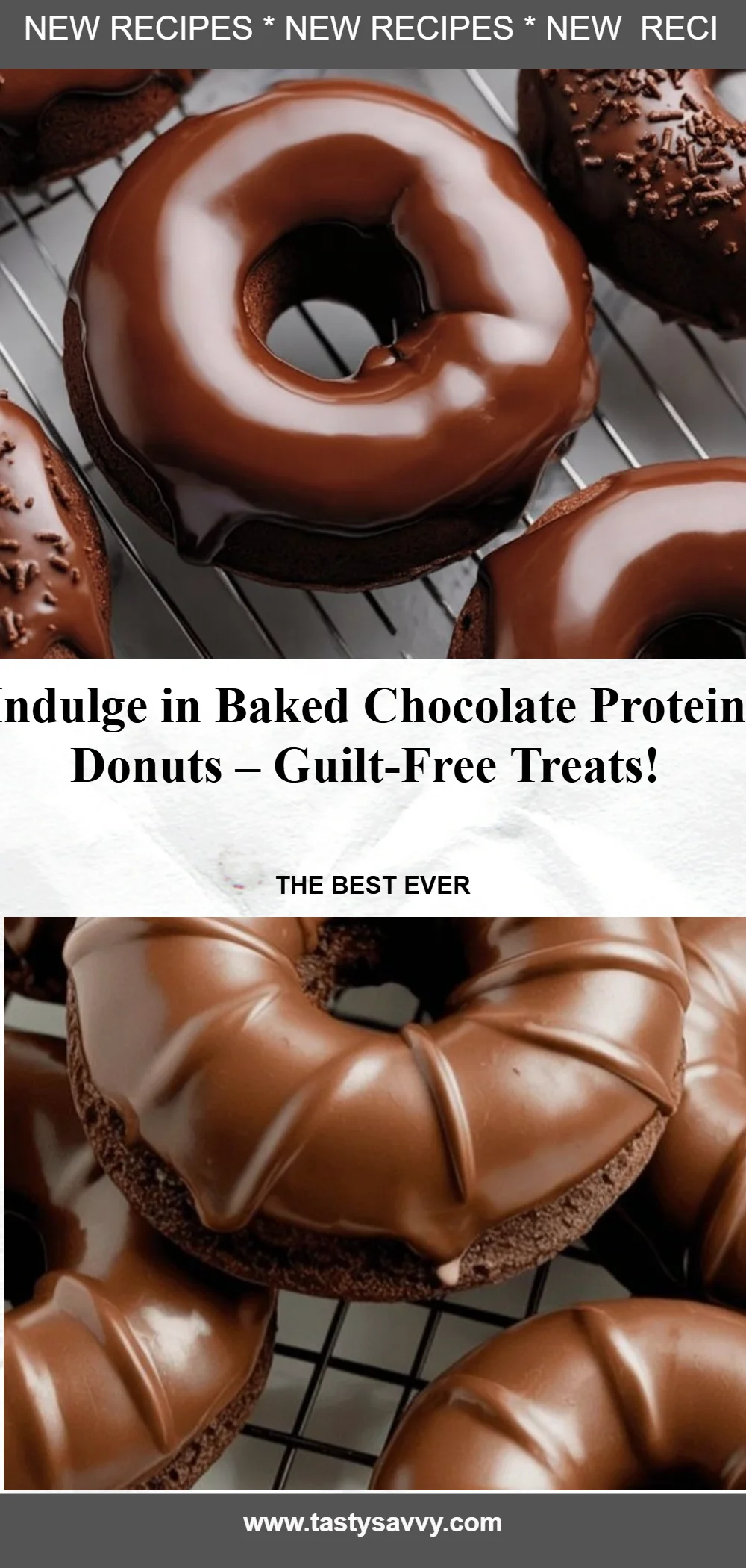 Baked Chocolate Protein Donuts chocolate protein donuts Baked Chocolate Protein Donuts