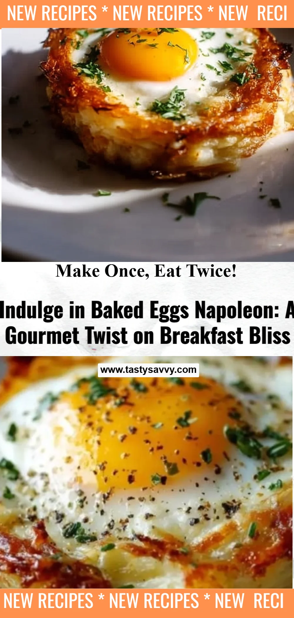 Baked Eggs Napoleon