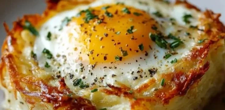 Baked Eggs Napoleon