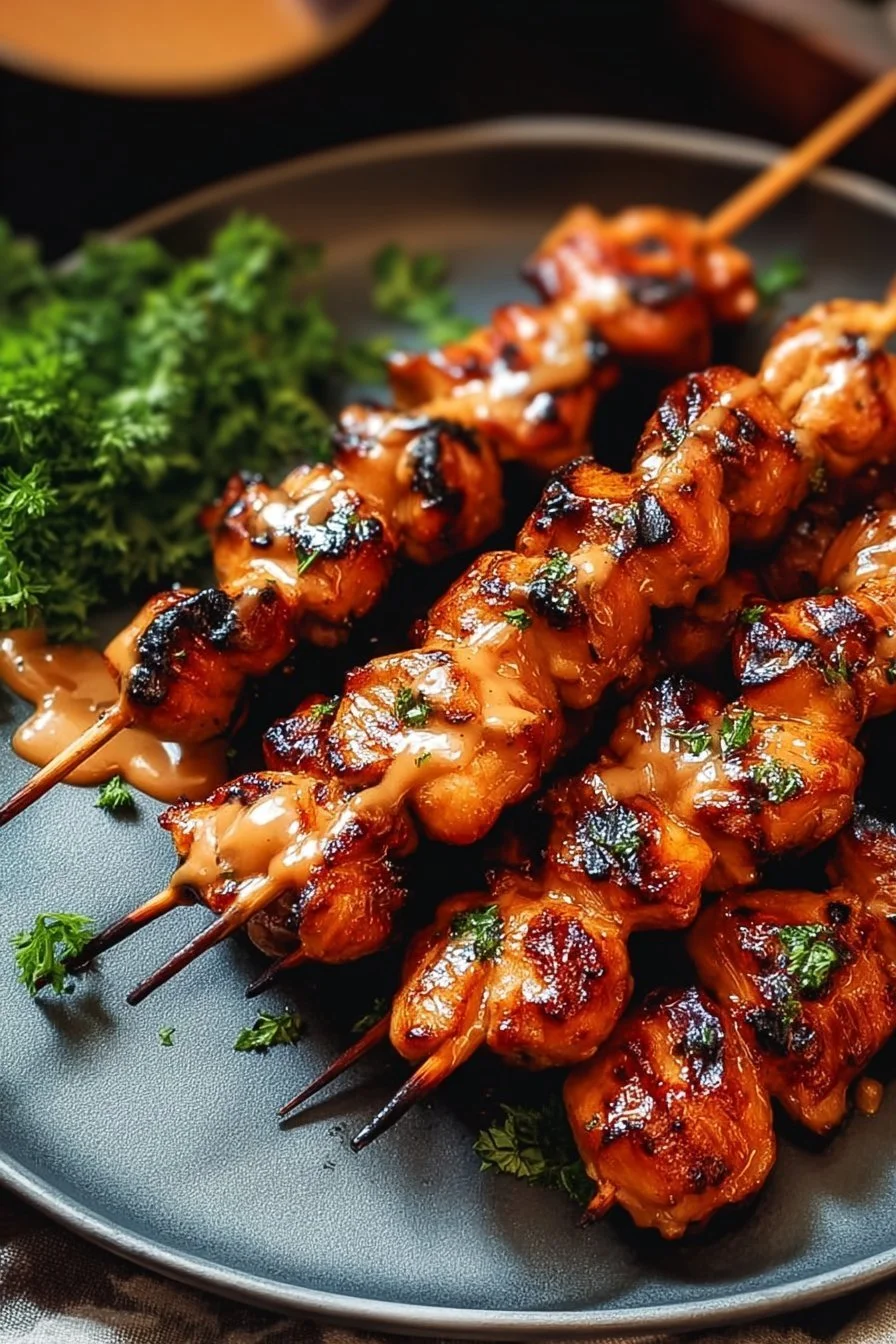 Bang Bang Chicken Skewers