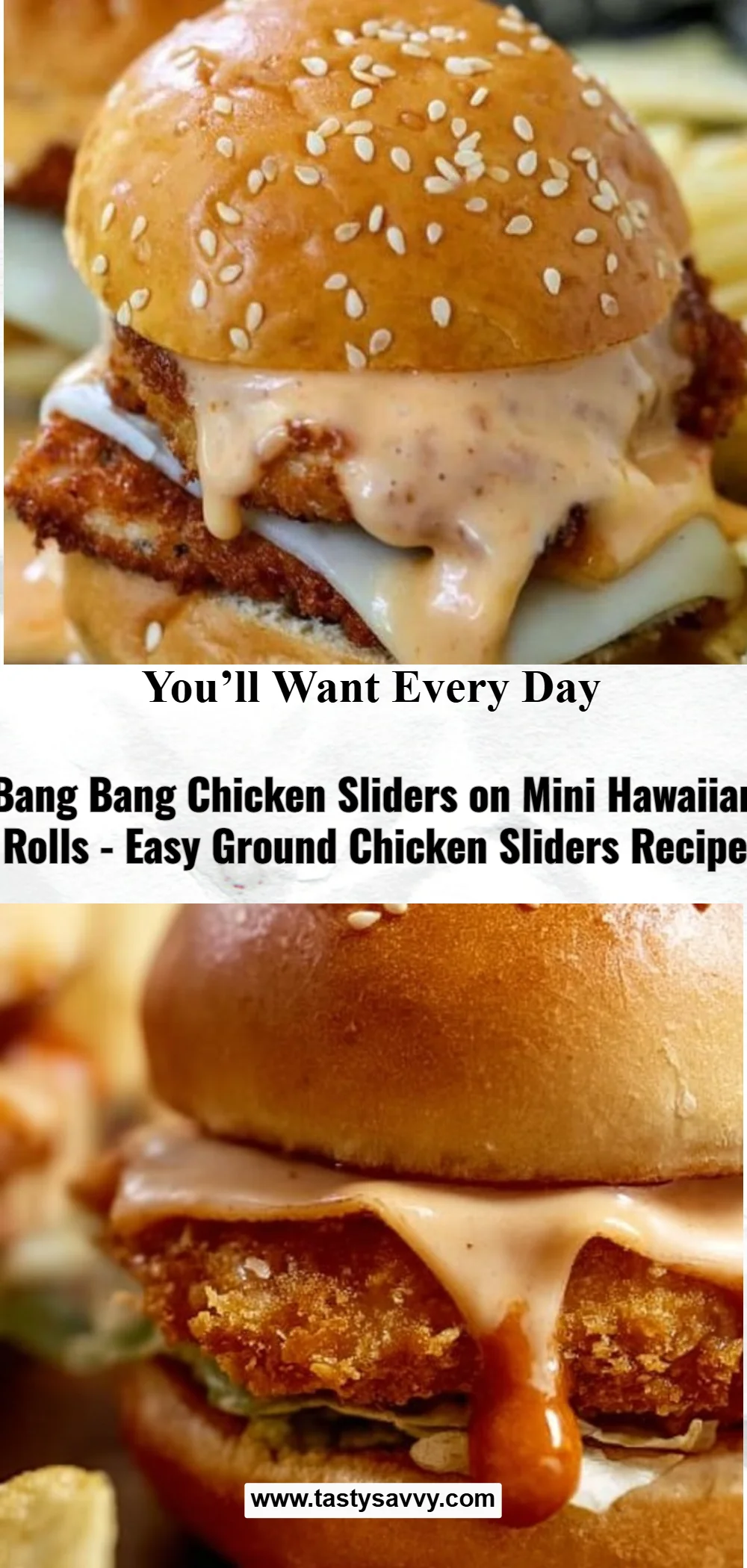 Bang Bang Chicken Sliders