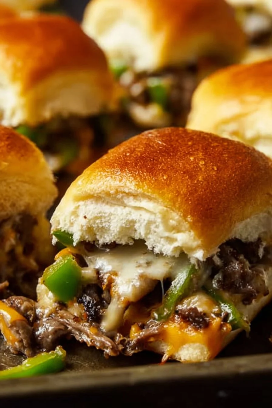 Best 10 Slider Recipes for Game Day and Delicious Gatherings slider recipes Philly Cheese Steak Sliders