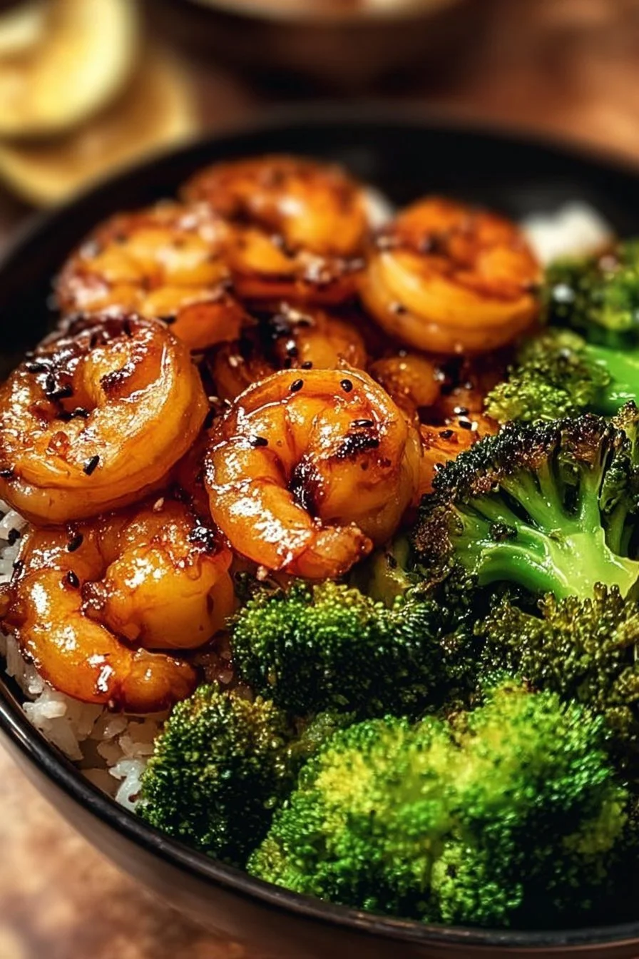 Honey Garlic Shrimp Bowl