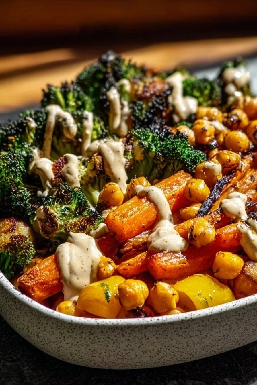 Roasted Vegetable and Chickpea Bowl