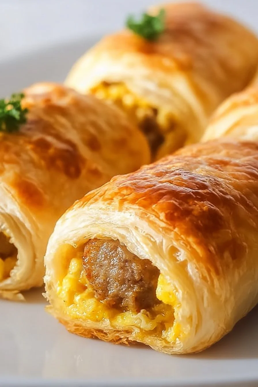 Sausage Egg Breakfast Roll-Ups