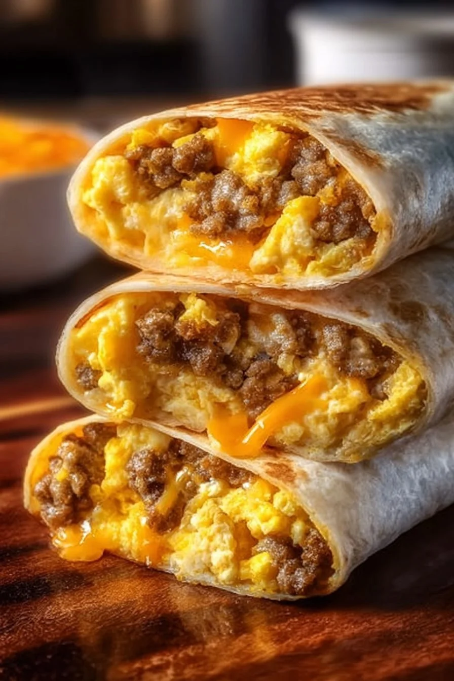 Freezer Breakfast Burritos