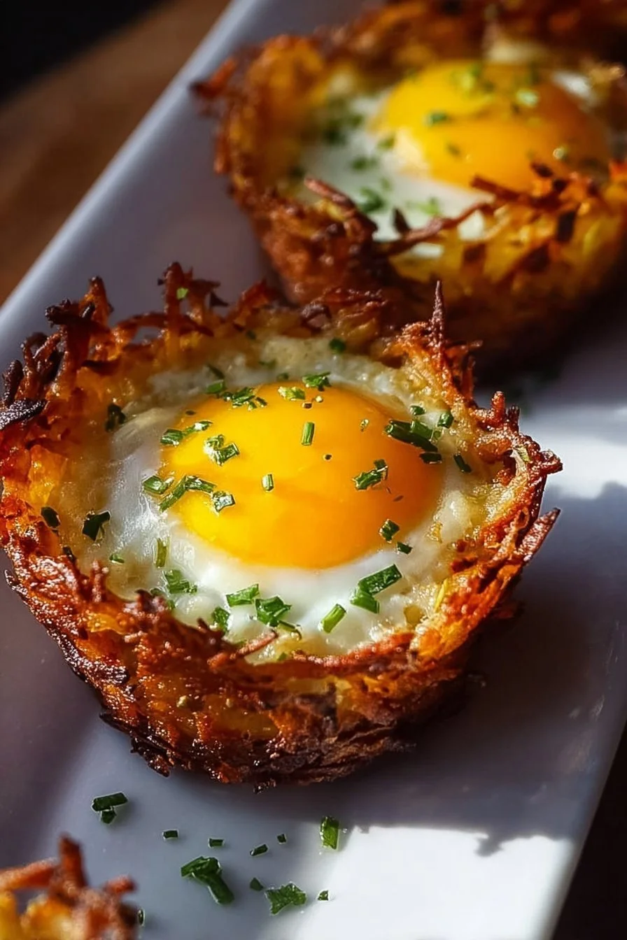 Best 28 Breakfast Recipes to Kickstart Your Morning breakfast recipes Eggs in Crispy Hash Brown Baskets