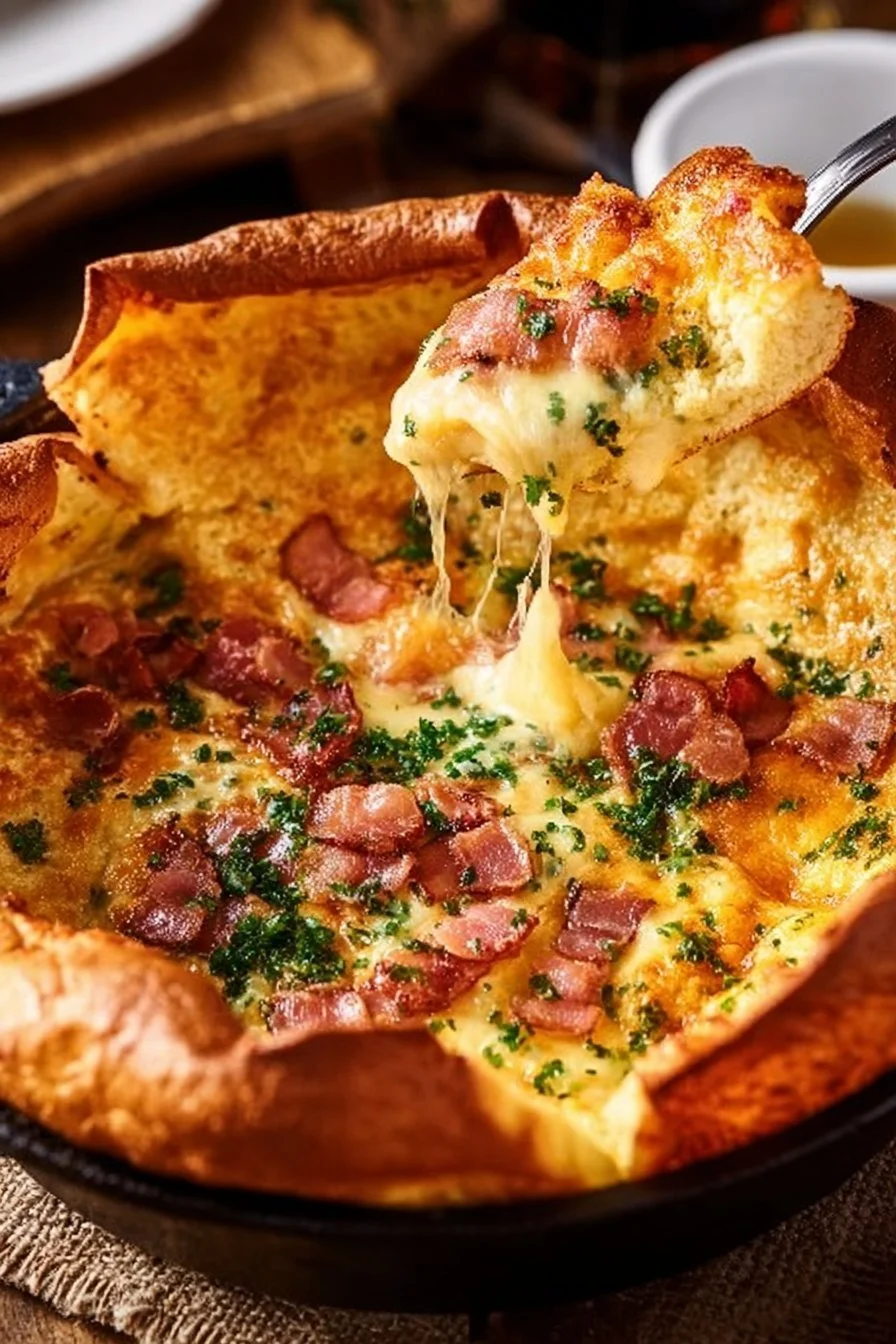 Best 28 Breakfast Recipes to Kickstart Your Morning breakfast recipes Savory Cheddar & Bacon Dutch Baby