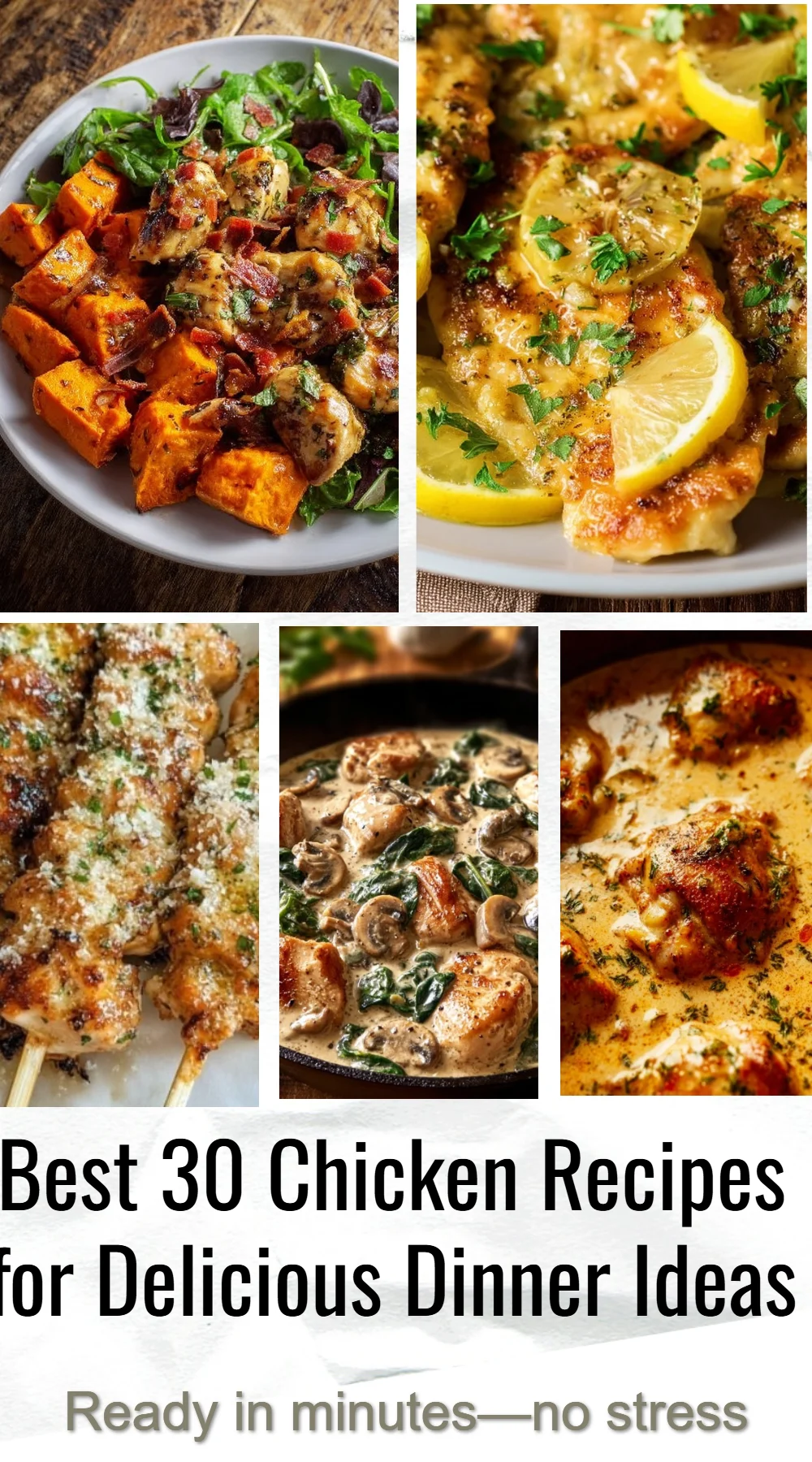 Collection of the best 30 chicken recipes for tasty dinner options