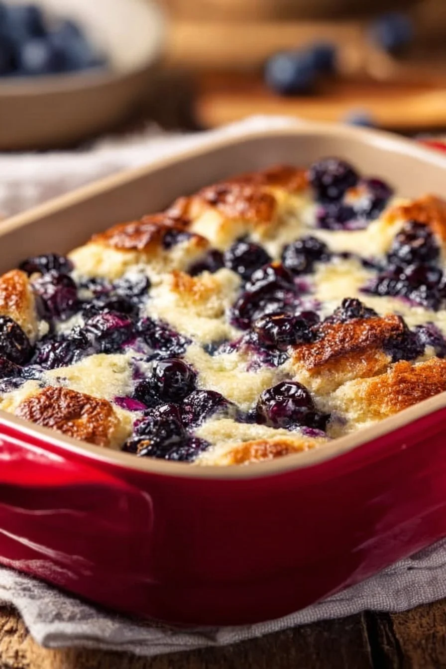 Blueberry Cottage Cheese Breakfast Bake