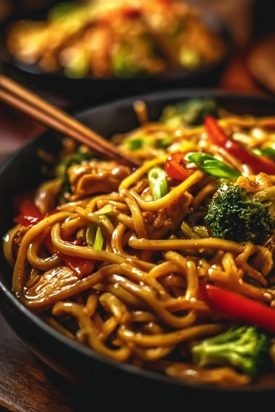 Crockpot Chicken Noodles