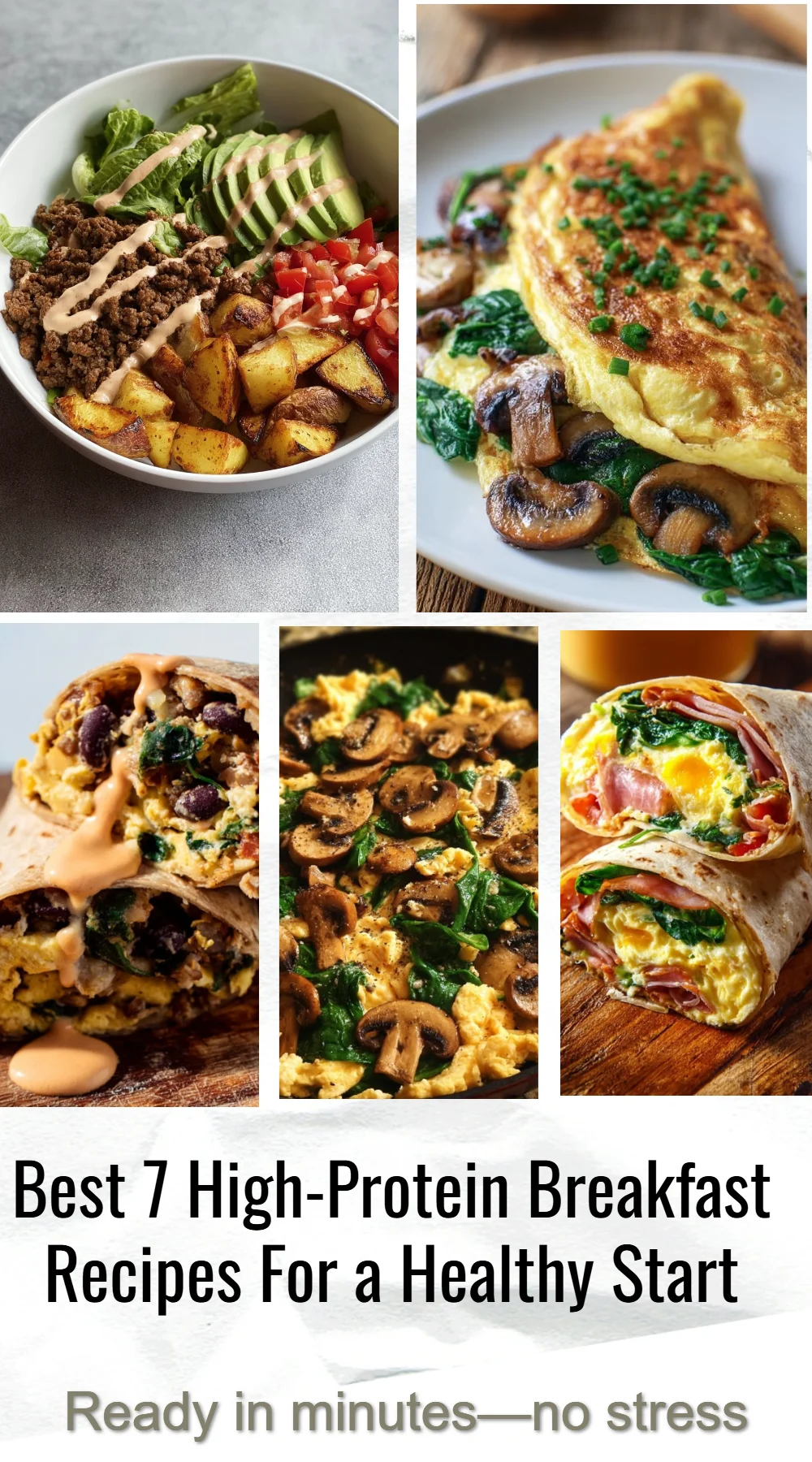 Delicious high-protein breakfast recipes for a healthy start to your day.