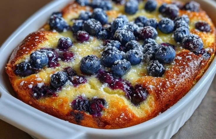 Blueberry Buttermilk Pancake Casserole