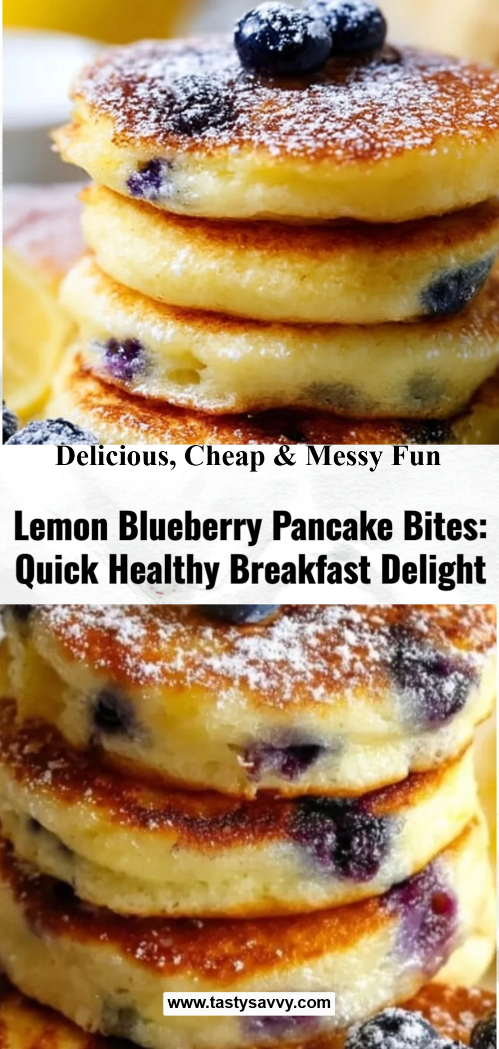 Blueberry Lemon Pancake Bites