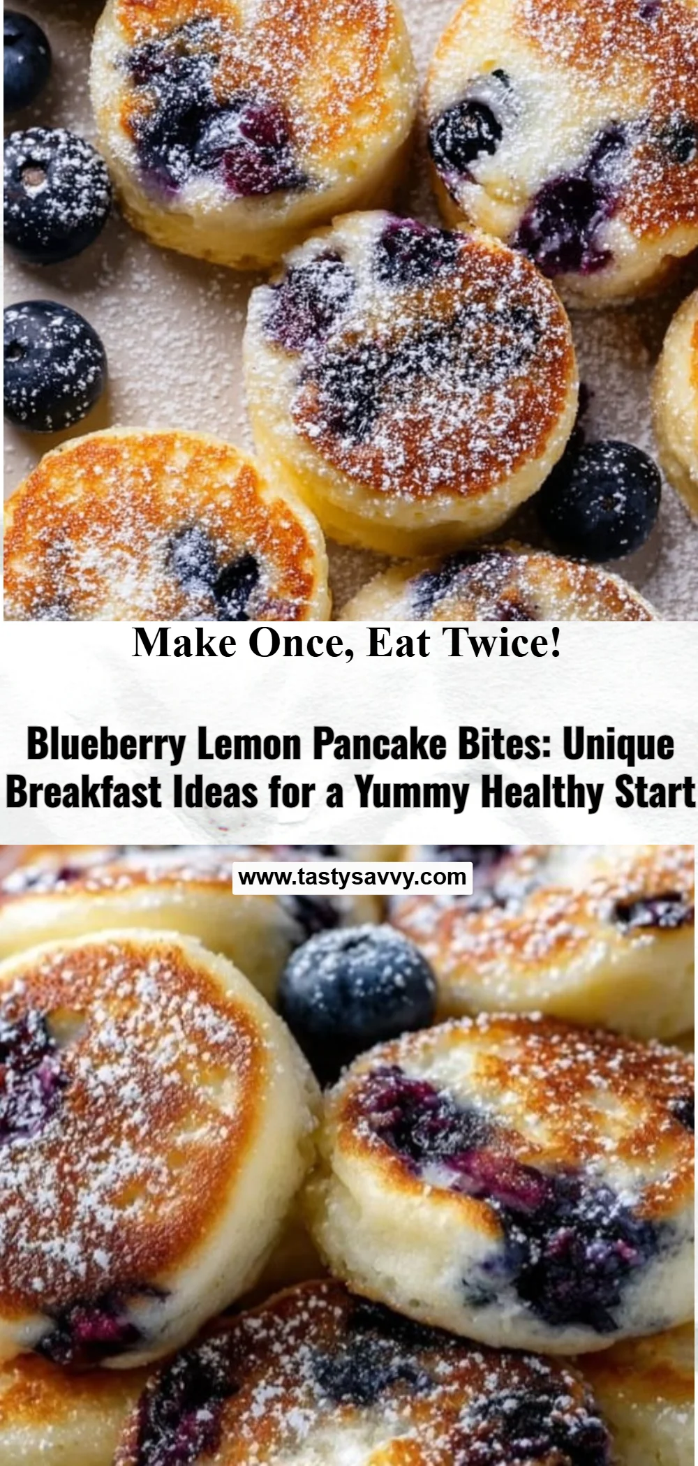 Blueberry Lemon Pancake Bites