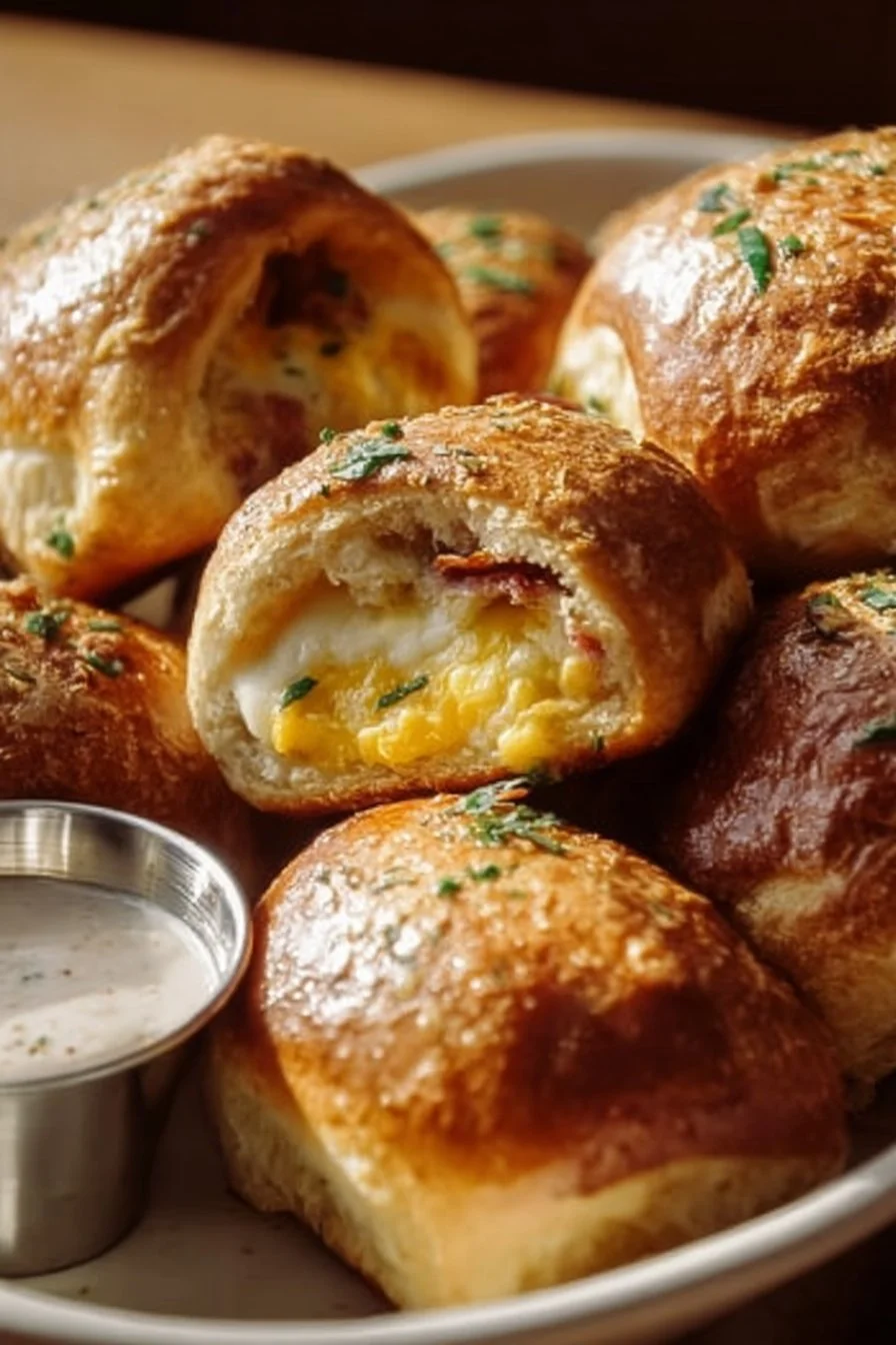 Delicious breakfast bombs recipe for a quick and easy morning meal.