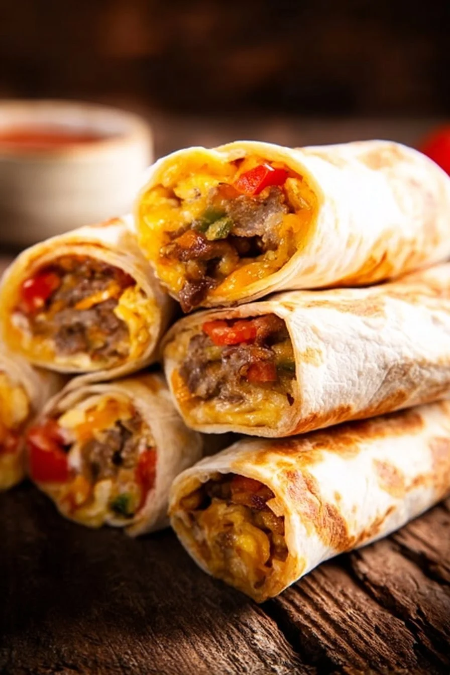 Breakfast Burritos Breakfast Burritos Delicious breakfast burritos filled with eggs, cheese, and spices