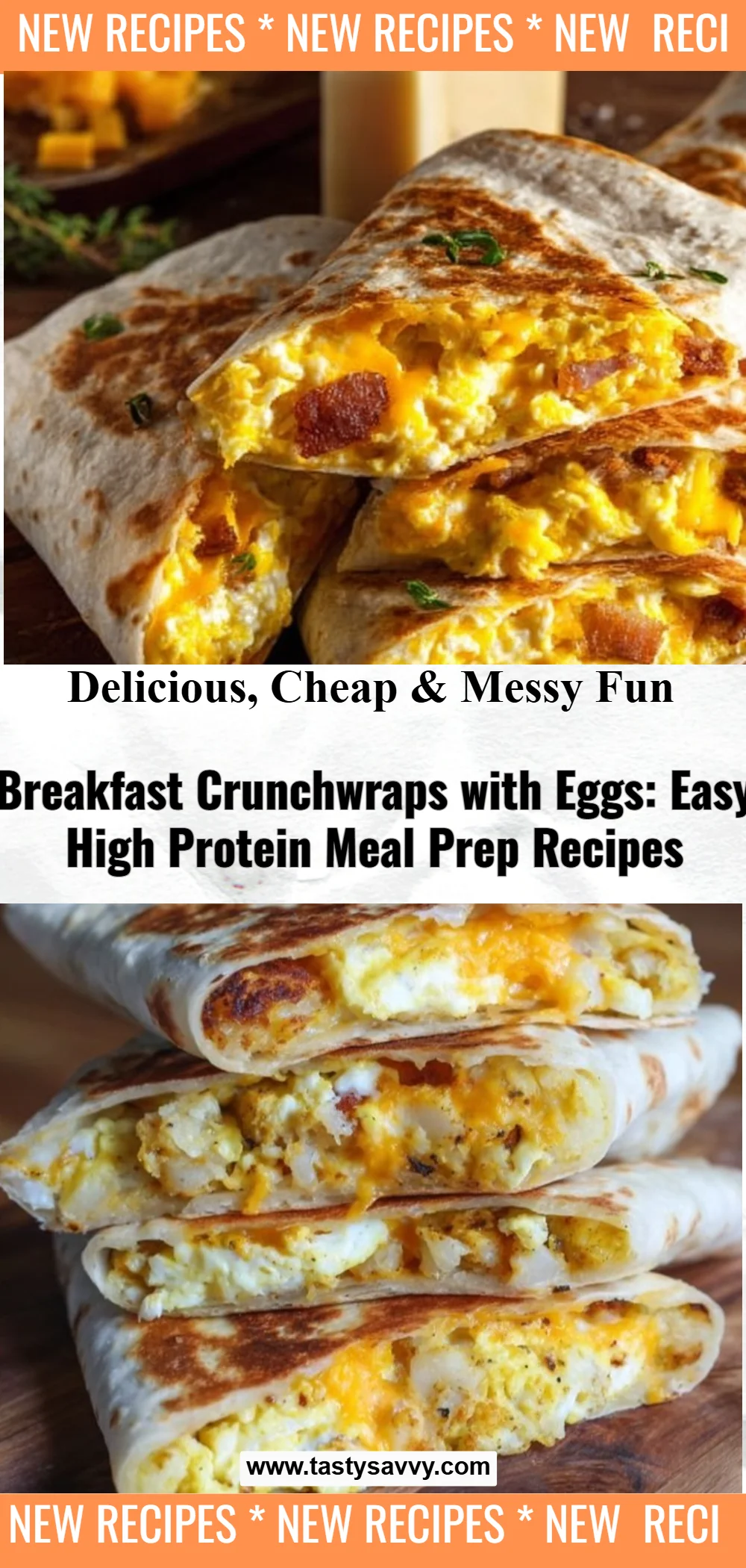 Breakfast Crunchwraps with Eggs