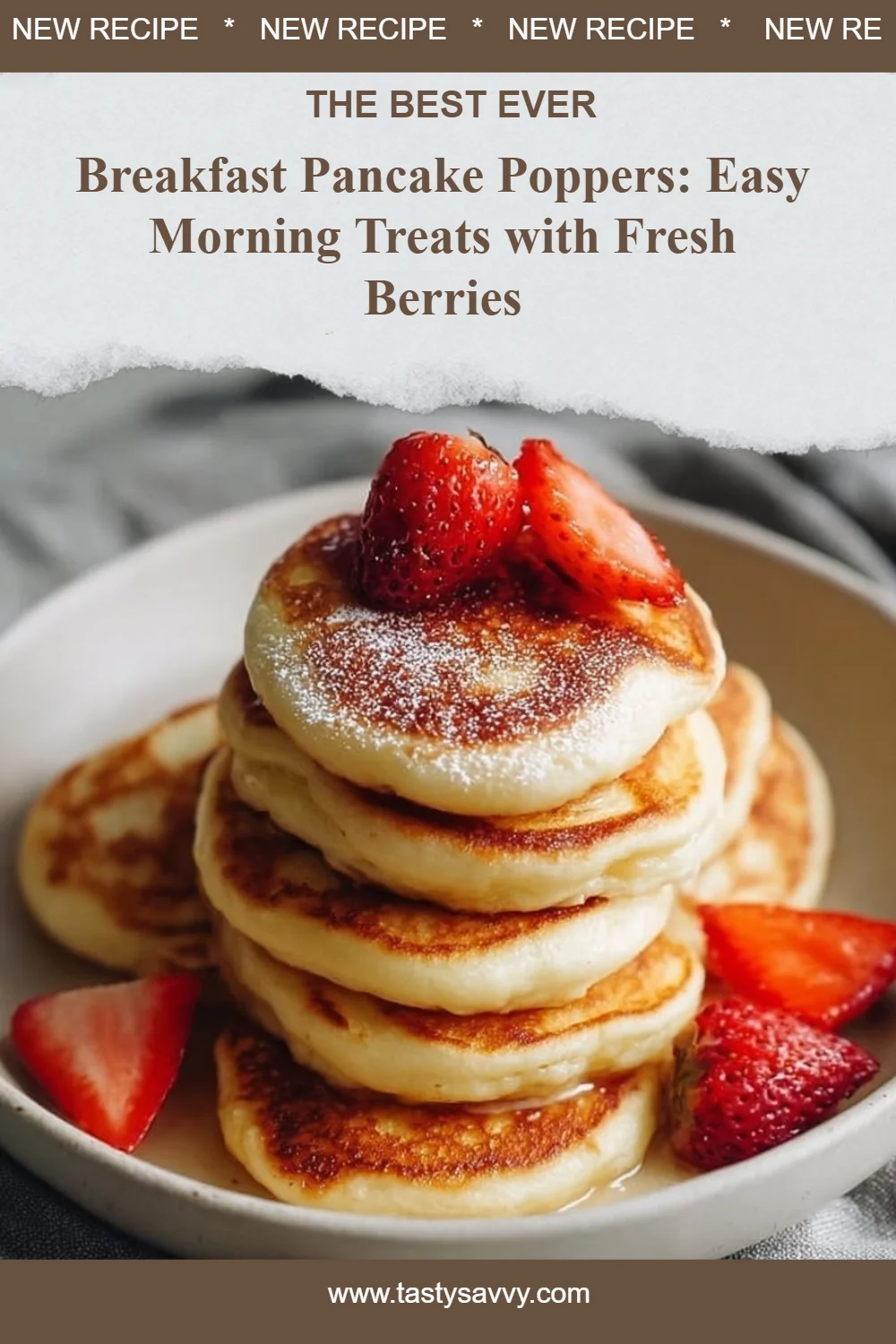 Breakfast Pancake Poppers