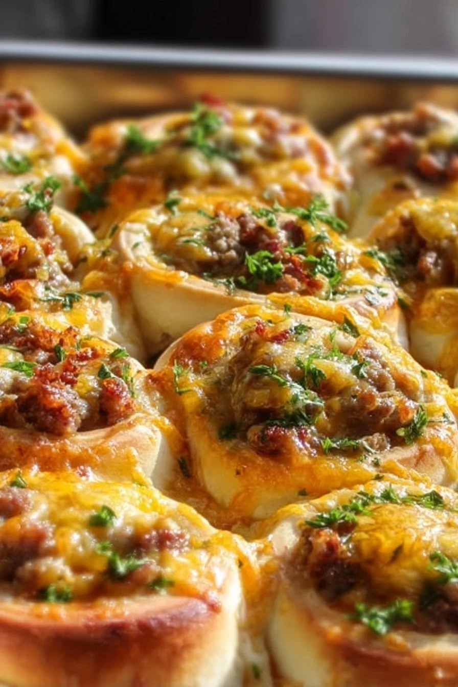 Delicious homemade breakfast rolls fresh out of the oven