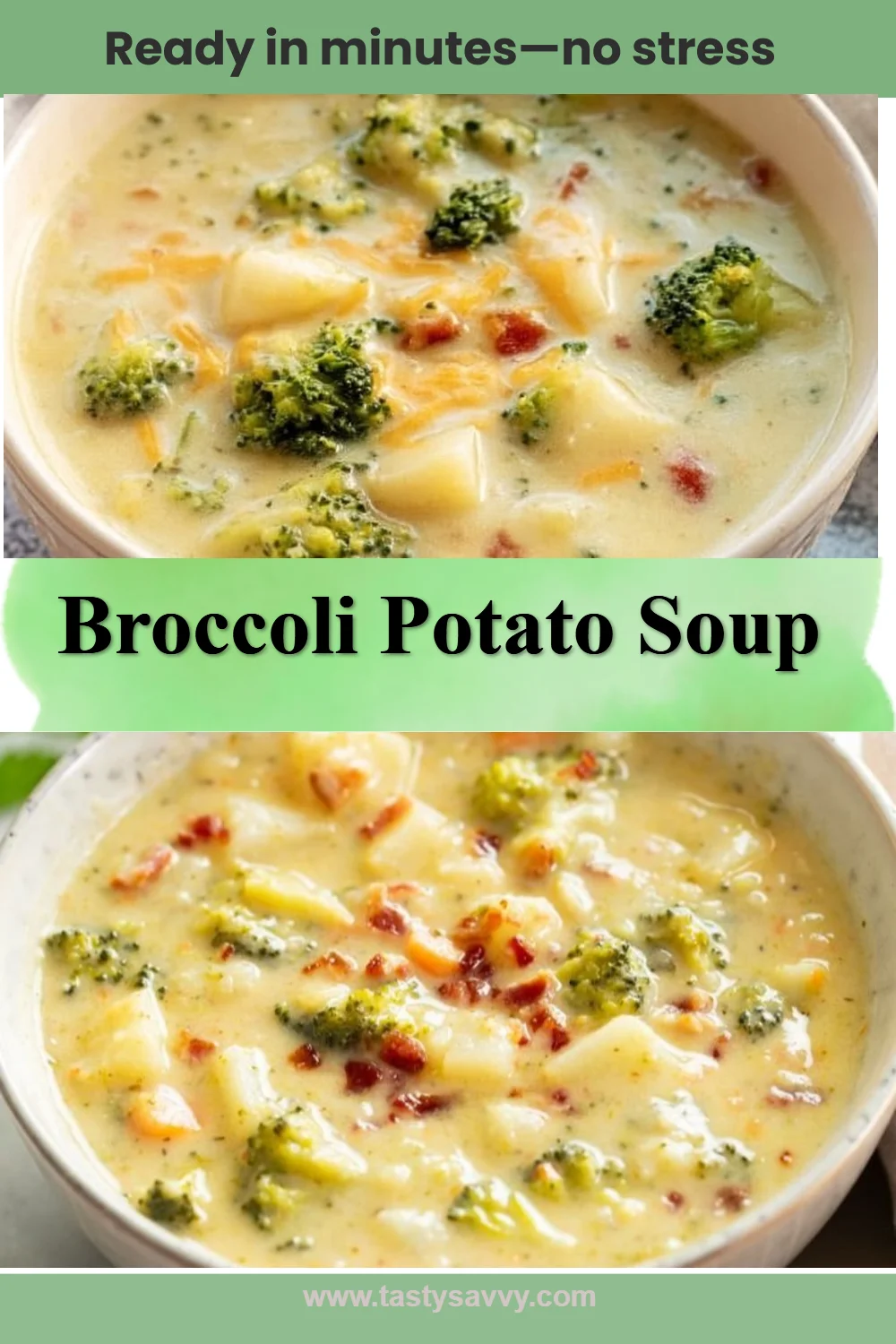 Broccoli Potato Soup Broccoli Potato Soup Bowl of creamy Broccoli Potato Soup garnished with fresh parsley