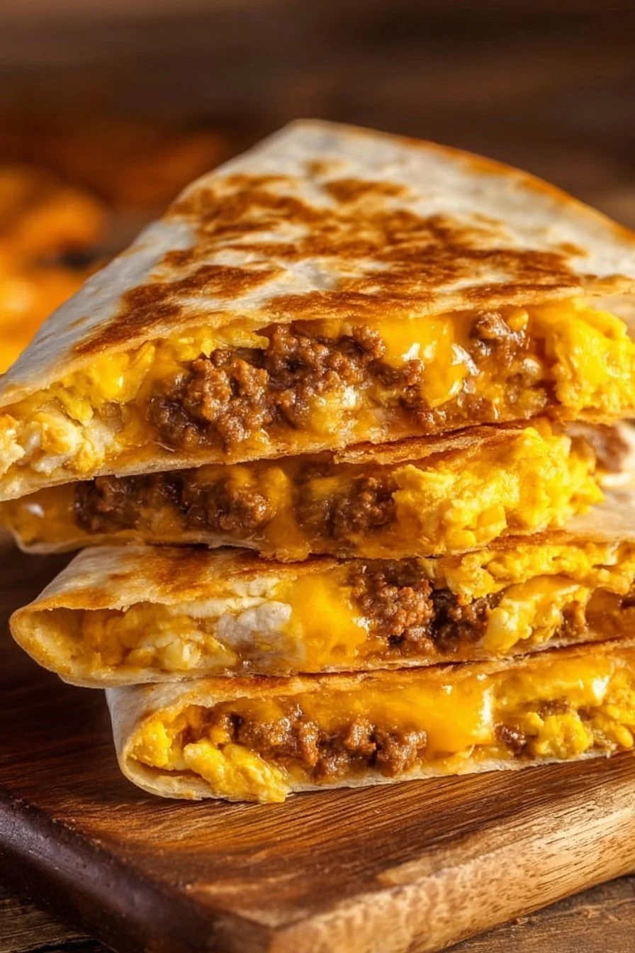 Cheesy Breakfast Quesadillas