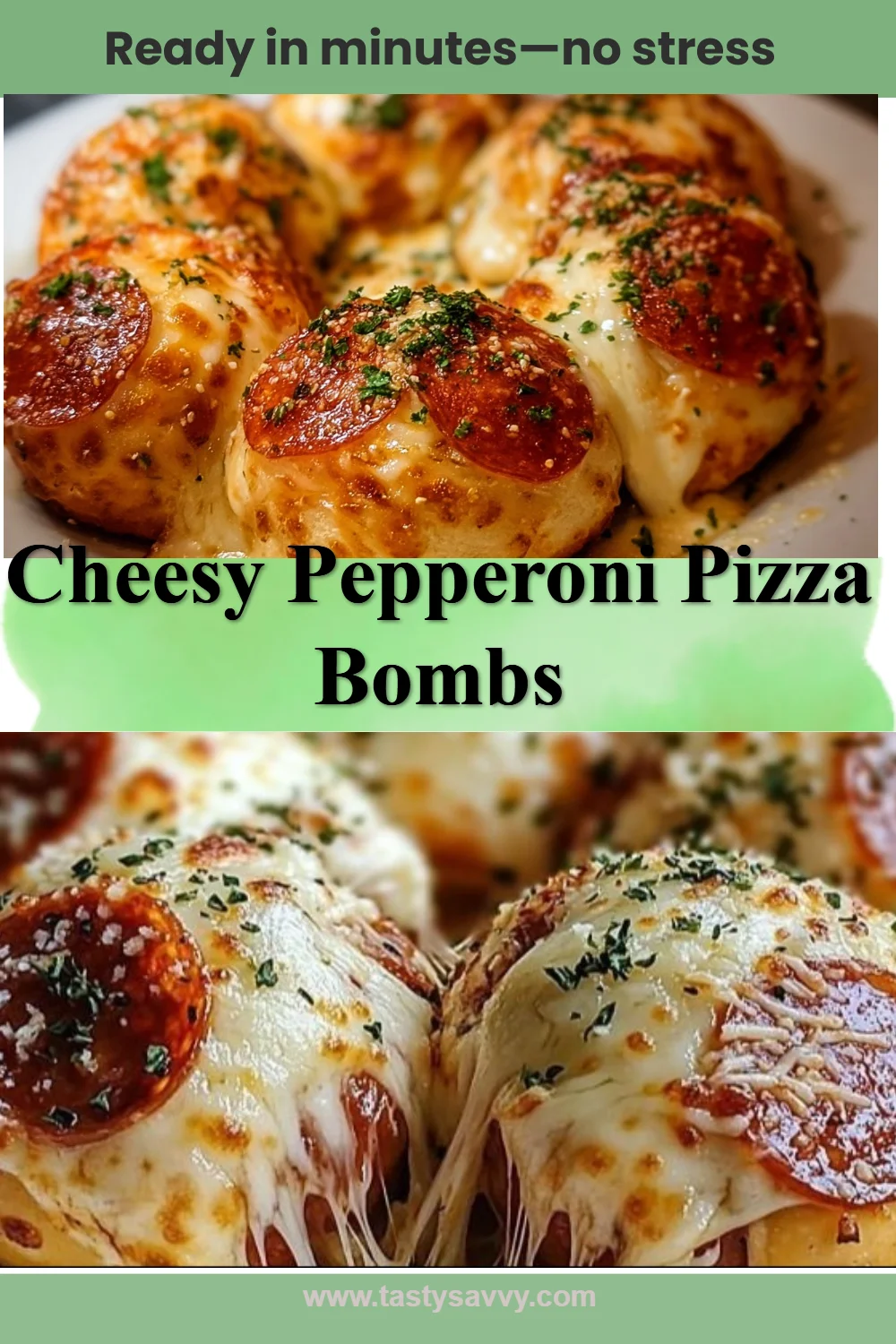 Cheesy Pepperoni Pizza Bombs