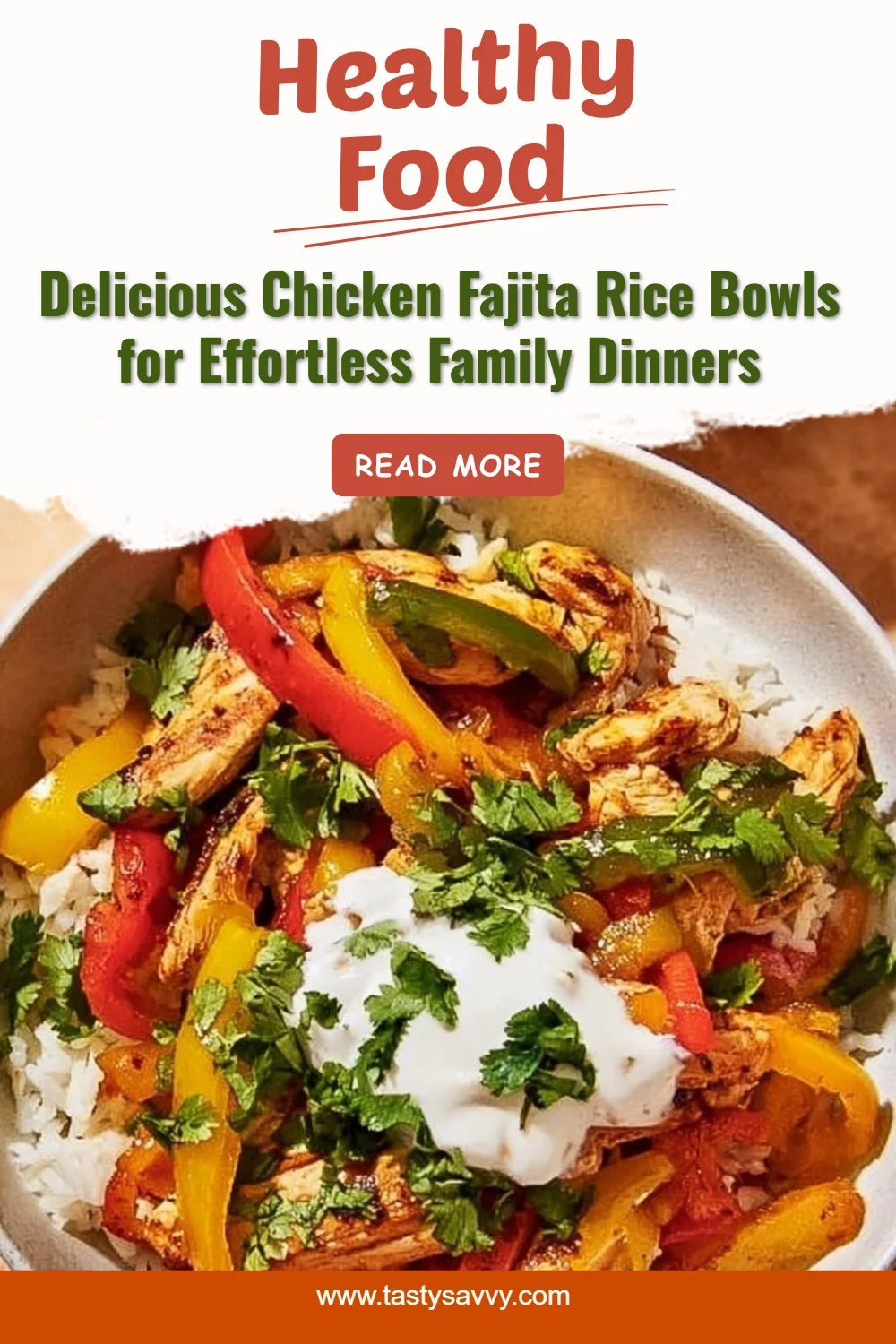 Chicken Fajita Rice Bowls