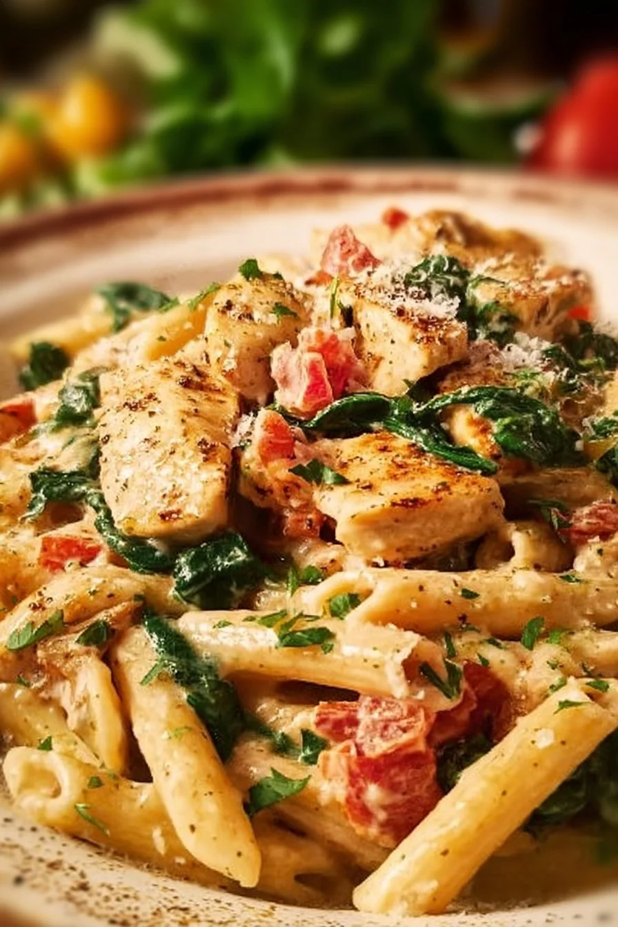Chicken Penne Pasta with Bacon