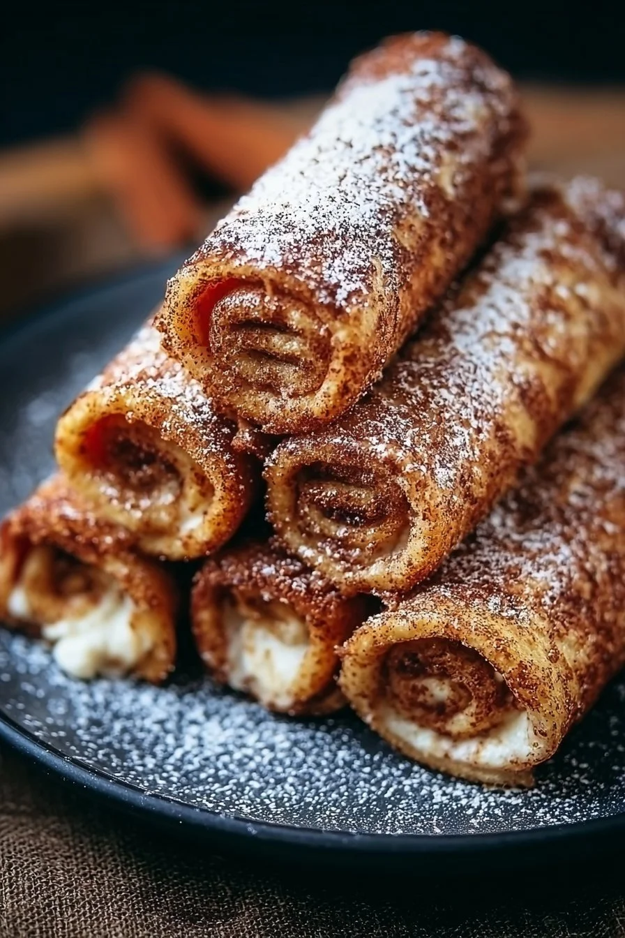 Cinnamon Roll French Toast Roll-Ups