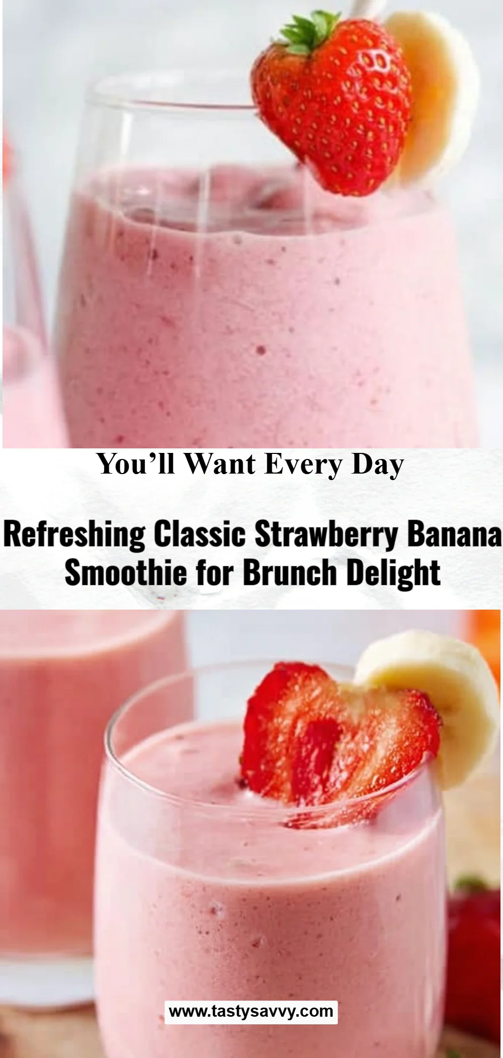 Classic Strawberry Banana Smoothie
