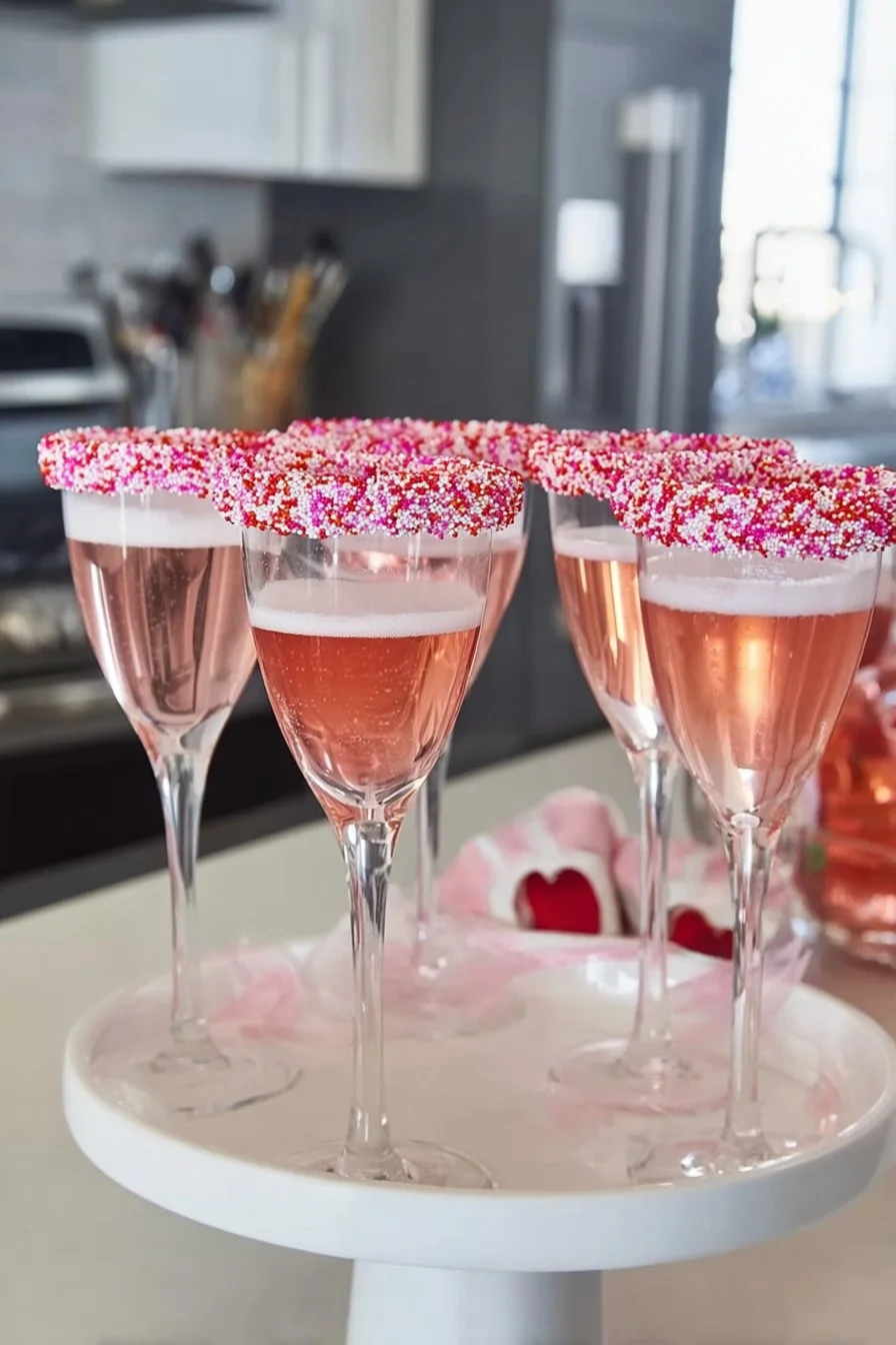 Cotton Candy Champagne Pour Cotton Candy Champagne A glass of Cotton Candy Champagne being poured, showcasing its colorful and festive appeal.