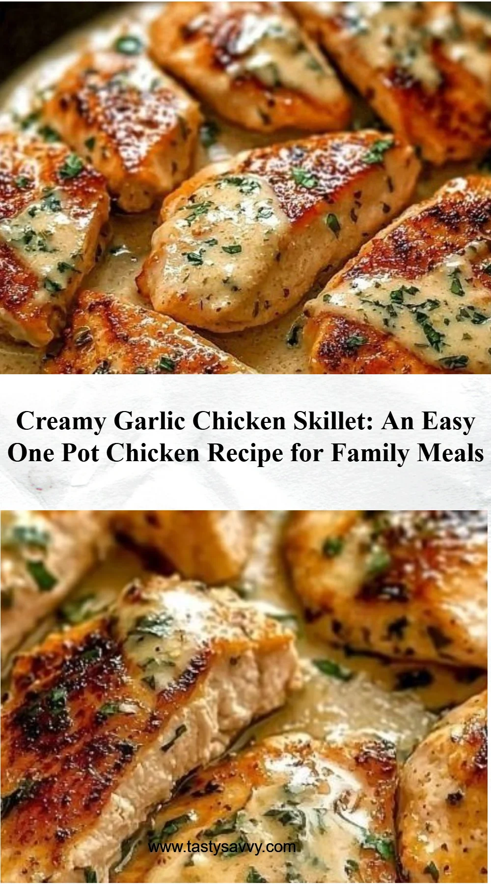 Creamy Garlic Chicken Skillet