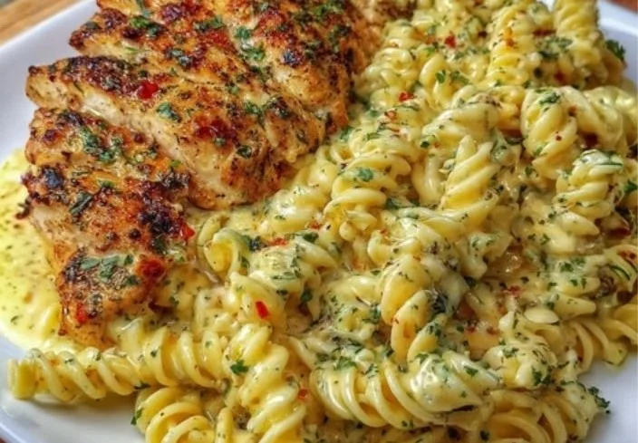 Creamy Garlic Parmesan Chicken Pasta