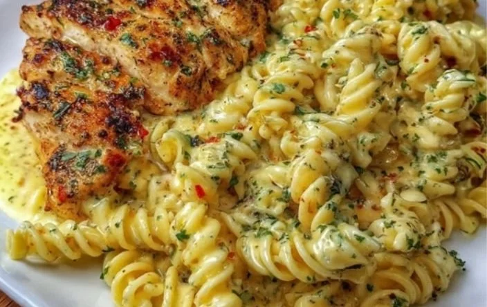 Creamy Garlic Parmesan Chicken Pasta