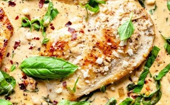 Creamy Parmesan Basil Chicken