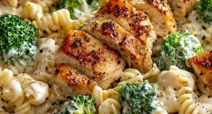 Creamy Rotisserie Chicken Broccoli Pasta