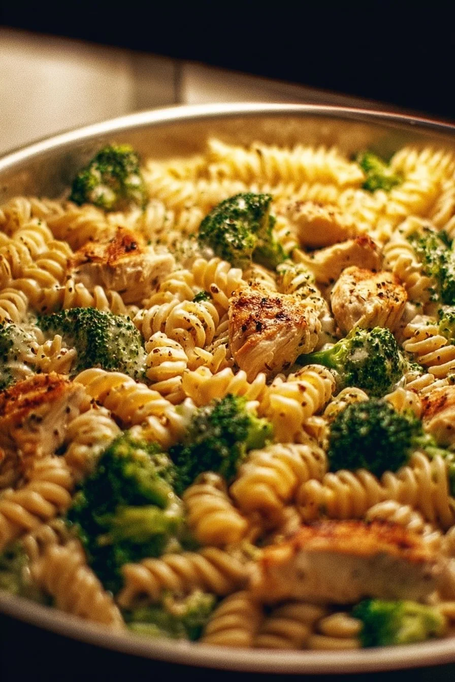Creamy Rotisserie Chicken Broccoli Pasta