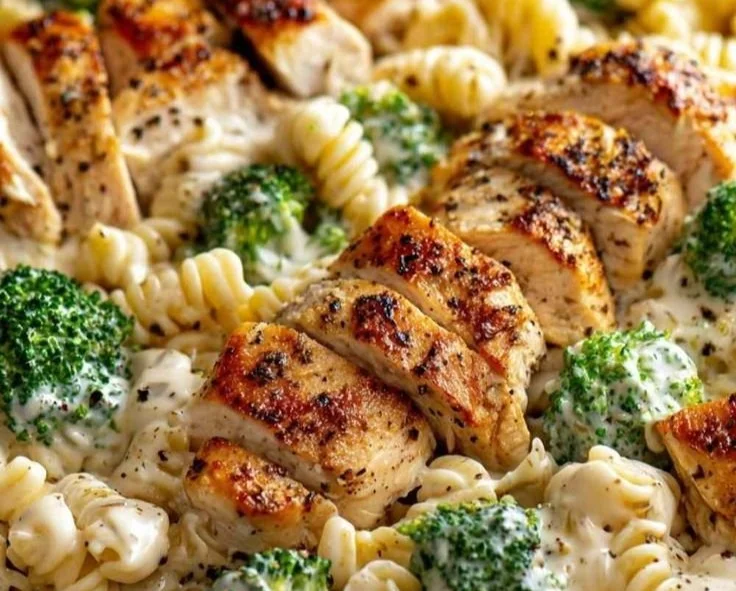 Creamy Rotisserie Chicken Broccoli Pasta