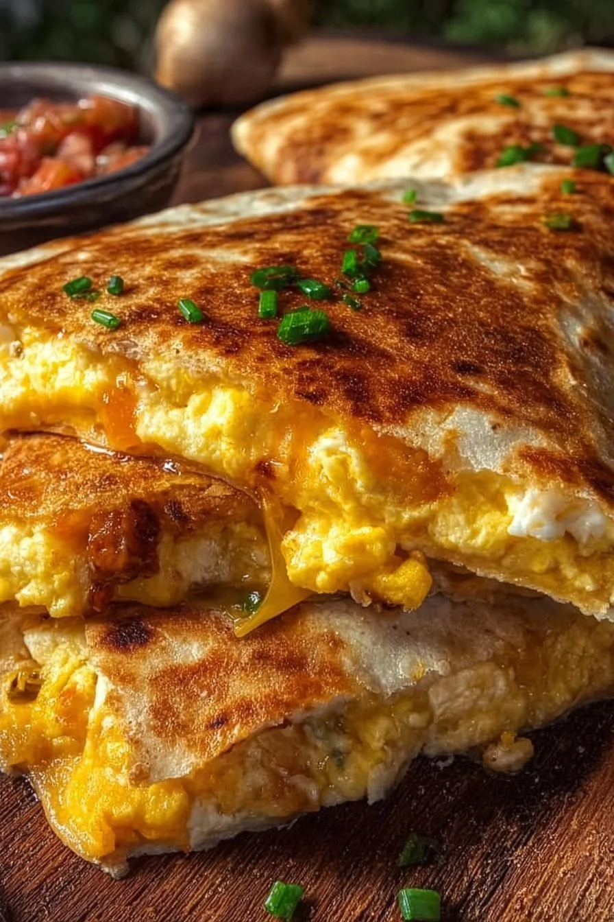 Crispy Breakfast Quesadillas
