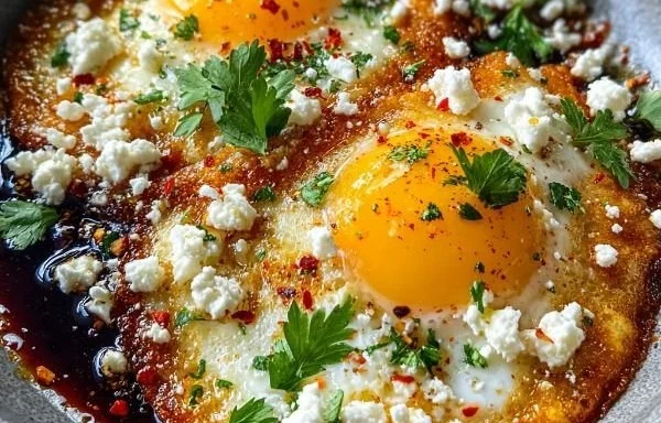 Crispy Feta Fried Eggs
